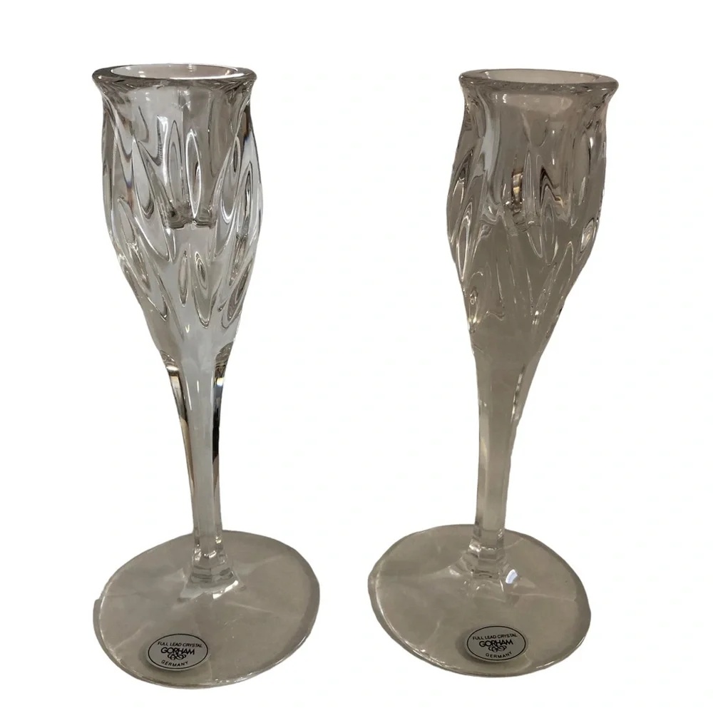 Gotham 1831 Star Blossom Full Led Crystal Candlesticks